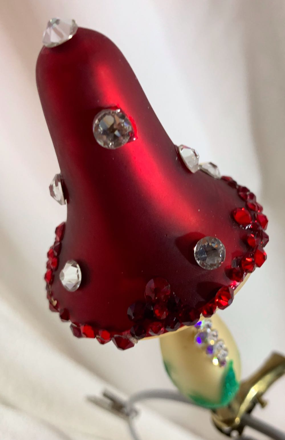 Mushroom, Tall, Jeweled  (Christmas Tree Ornament) ornament collectible - Main Image 2