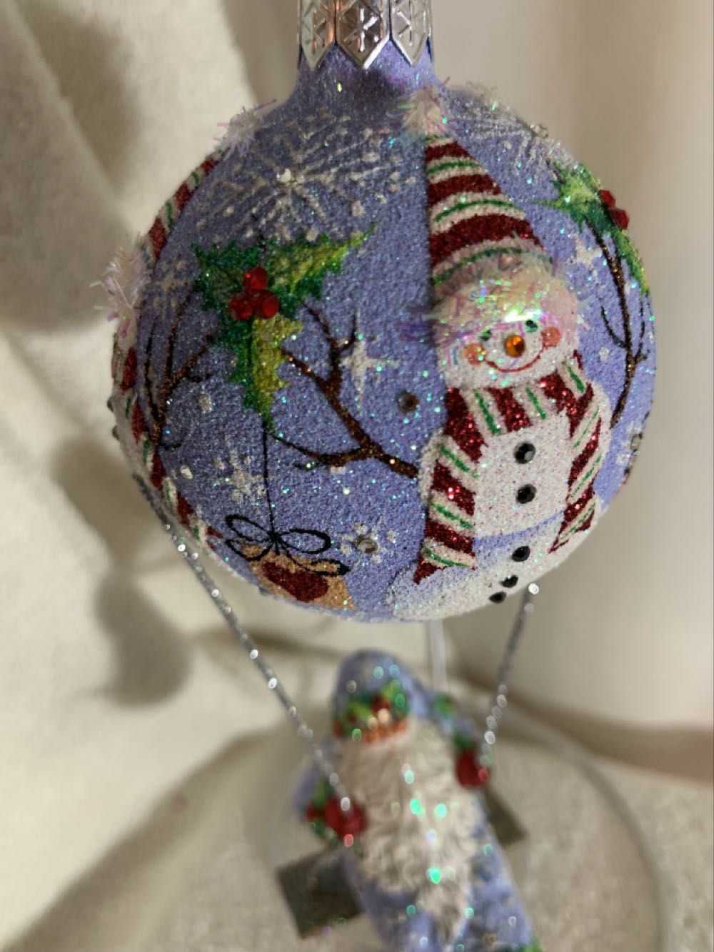 Swing Time, Snowman & Blue - Other Exclusive (Air Balloon) ornament collectible - Main Image 2