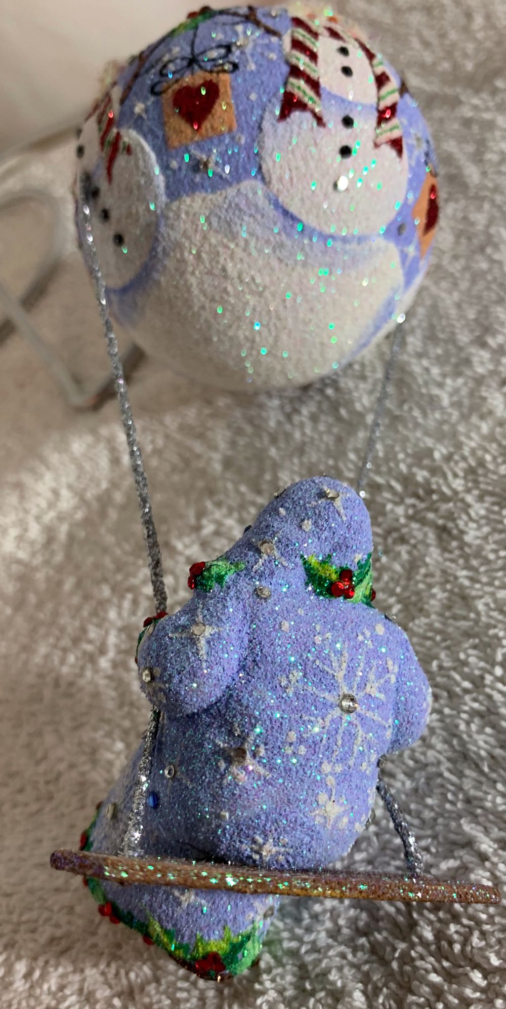 Swing Time, Snowman & Blue - Other Exclusive (Air Balloon) ornament collectible - Main Image 3
