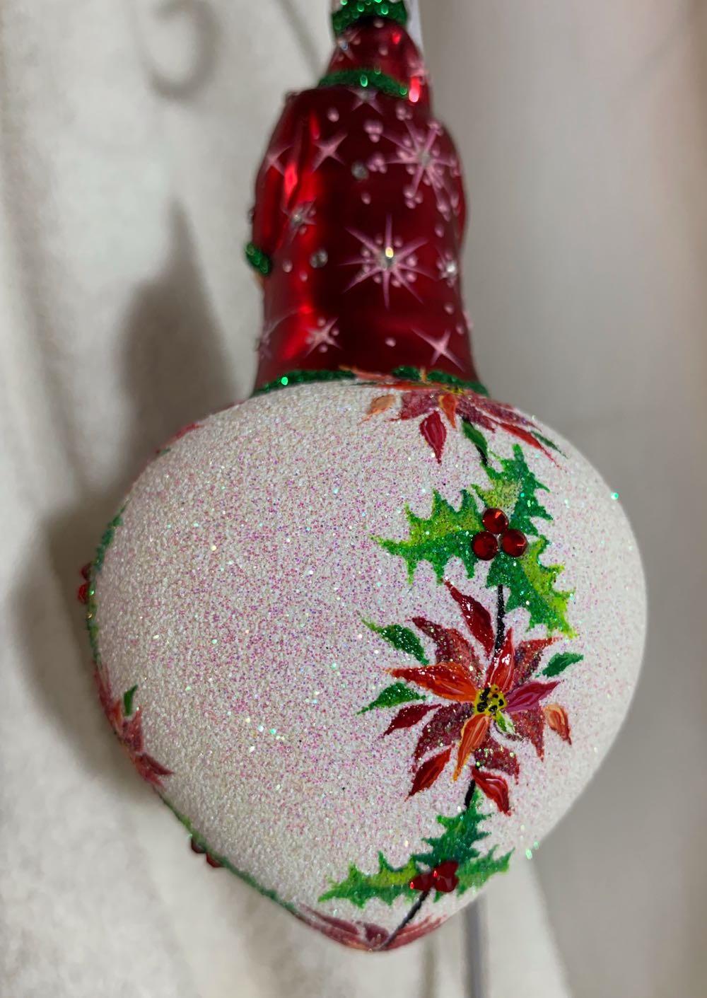 Spearman Santa, Poinsettia & Snowman - Other Exclusive (Santa) ornament collectible - Main Image 3