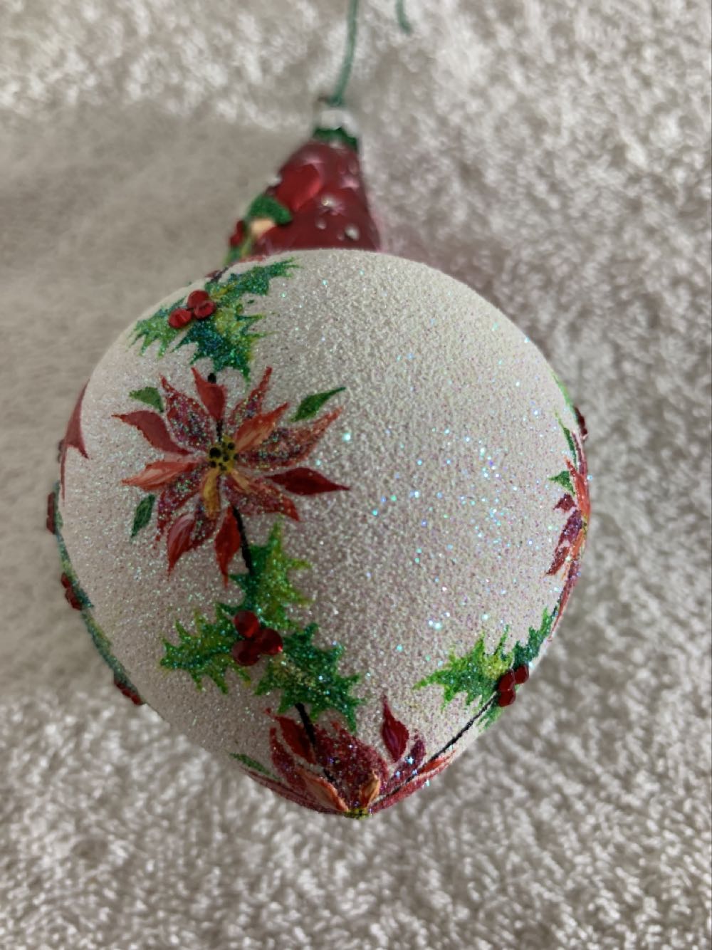 Spearman Santa, Poinsettia & Snowman - Other Exclusive (Santa) ornament collectible - Main Image 4