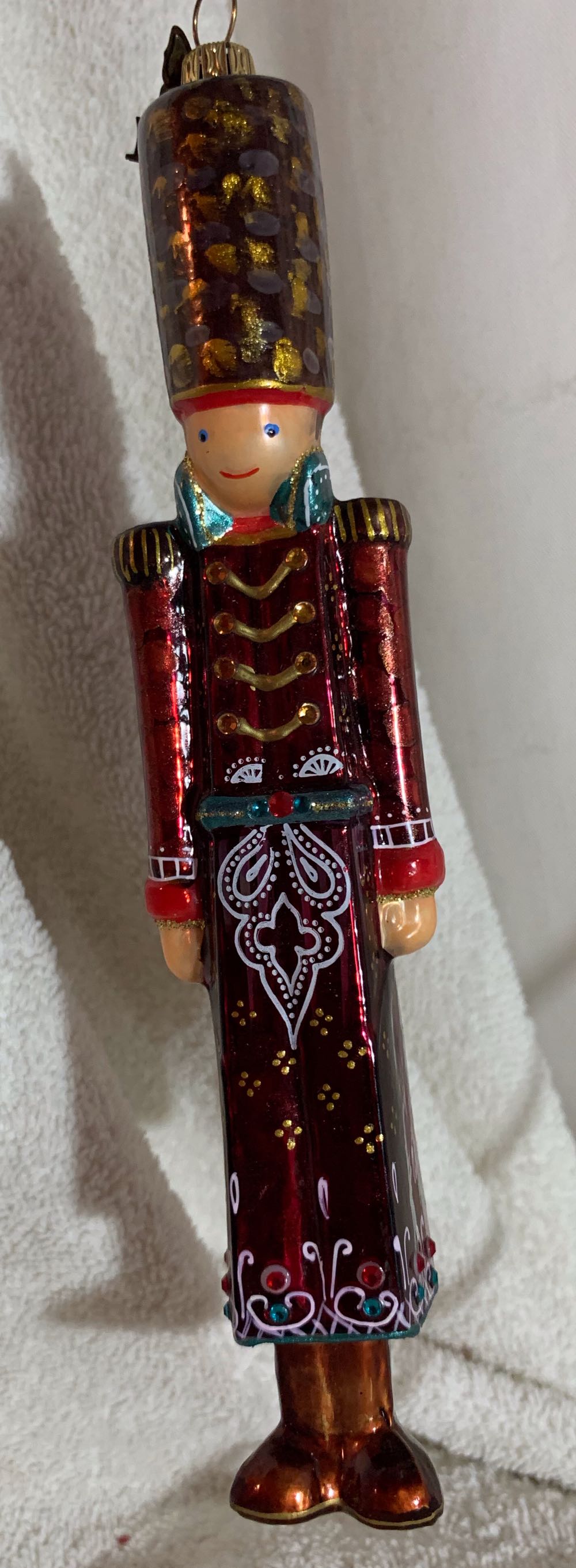 Floral Pick - Angel - Burgundy - Wood - Burlap