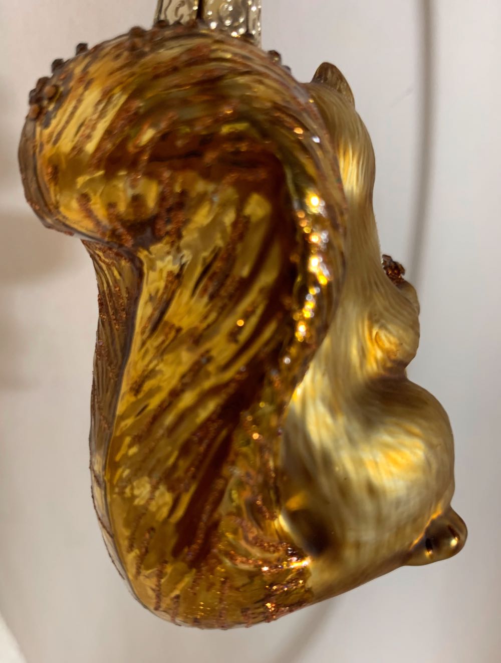 Golden Squirrel, w/Acorn  (Christmas Tree Ornament) ornament collectible - Main Image 3