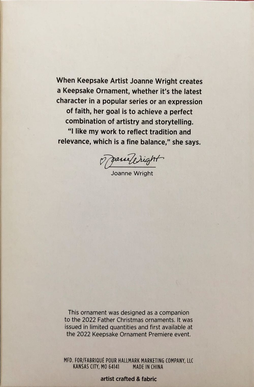 Father Christmas’s Reindeer (2022) - Father Christmas Reindeer (Companion Piece) ornament collectible [Barcode 763795759606] - Main Image 2