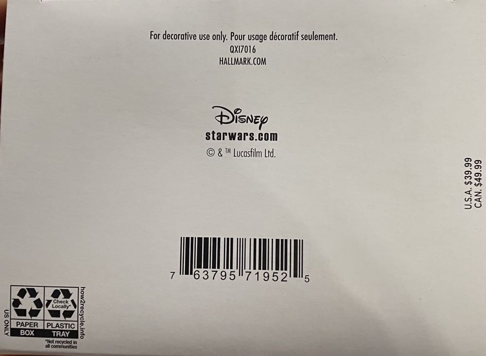 Darth Vader - Star Wars (Star Wars) ornament collectible [Barcode 763795719525] - Main Image 3