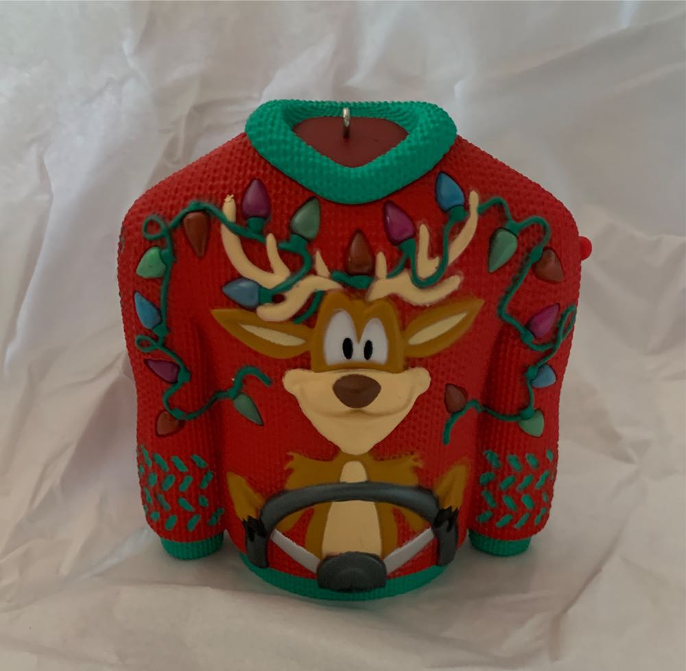 Grandma Got Run Over By A Reindeer  (Ugly Sweater) ornament collectible [Barcode 763795767526] - Main Image 3