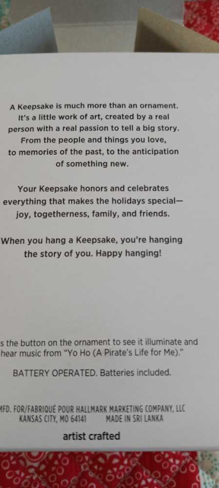 A Short Snooze - Rides (Pirates Of The Caribbean) ornament collectible [Barcode 763795731510] - Main Image 4