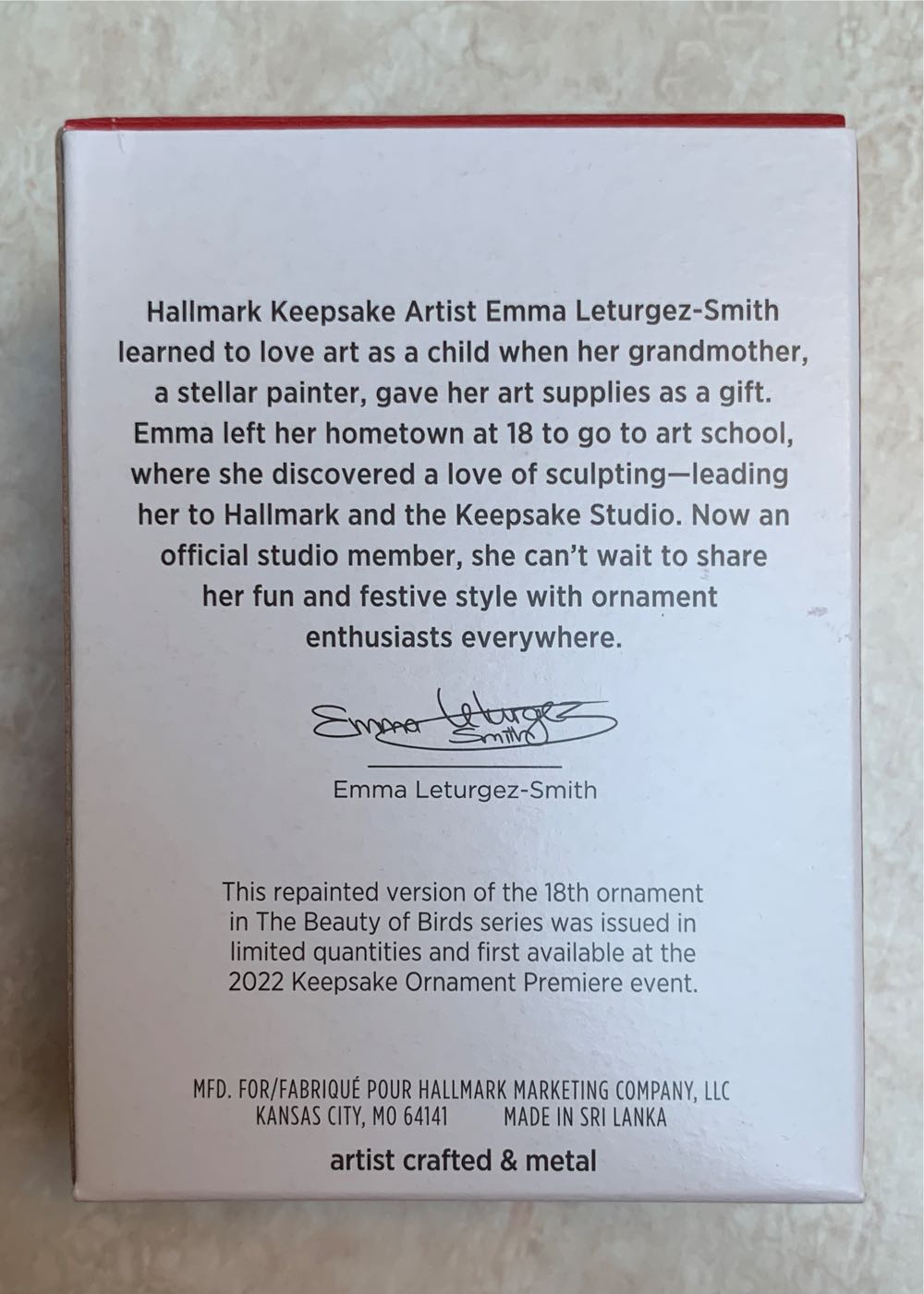 Lady Tufted Titmouse - The Beauty Of Birds (The Beauty Of Birds) ornament collectible [Barcode 763795759019] - Main Image 2