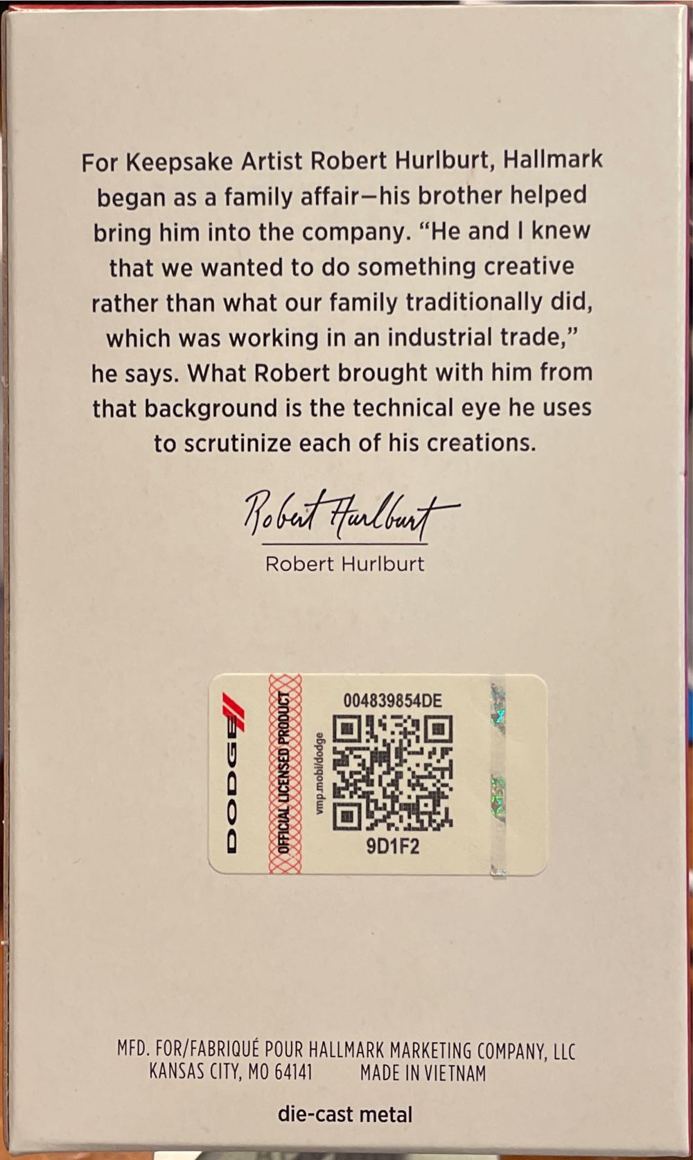 CAC#32  1970 Dodge Challenger R/T-SE #32 - Classic American Cars (Cars) ornament collectible [Barcode 763795742813] - Main Image 2