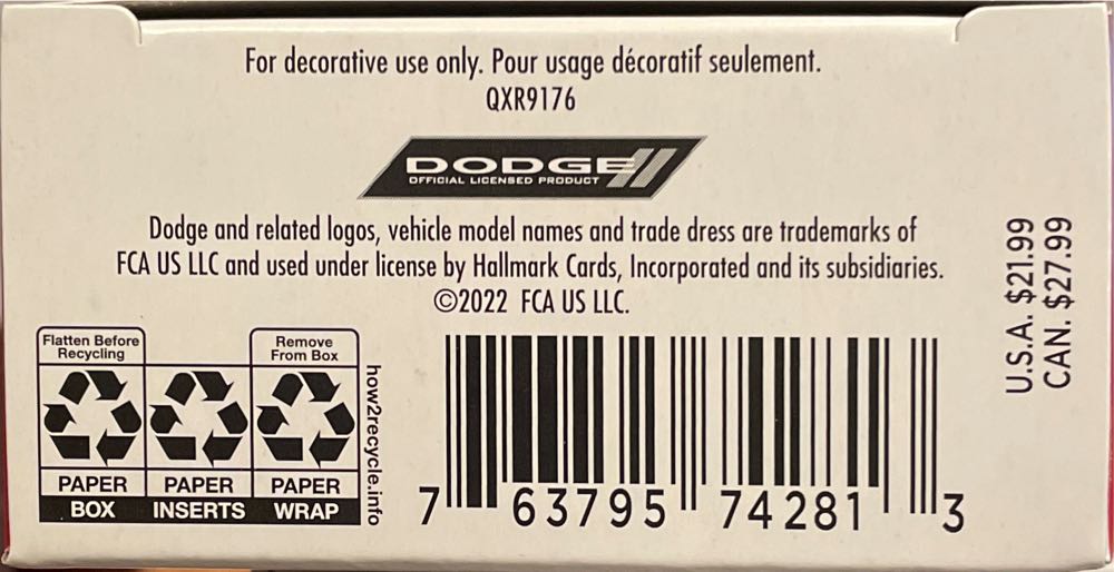 CAC#32  1970 Dodge Challenger R/T-SE #32 - Classic American Cars (Cars) ornament collectible [Barcode 763795742813] - Main Image 3