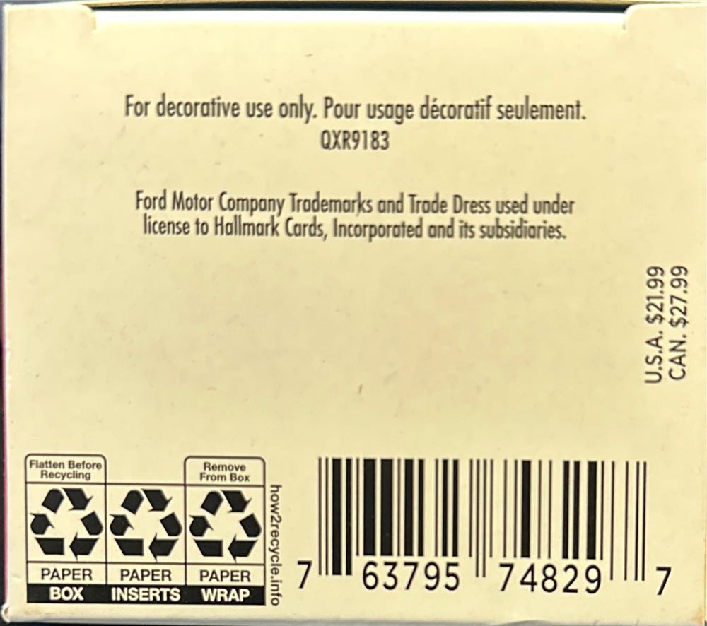 All American Trucks - #28- 1972 Ford F-100 - All-American Trucks (Vehicles) ornament collectible [Barcode 763795748297] - Main Image 4