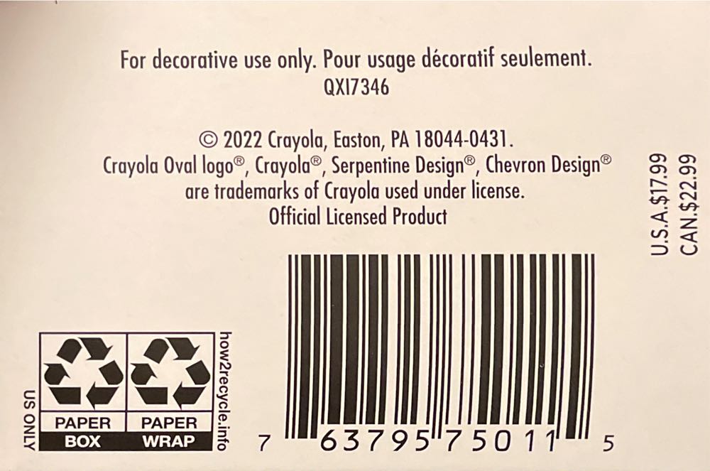 Colorful Canoe Sailing - Crayola Crayon (Crayola Crayons) ornament collectible [Barcode 763795750115] - Main Image 4