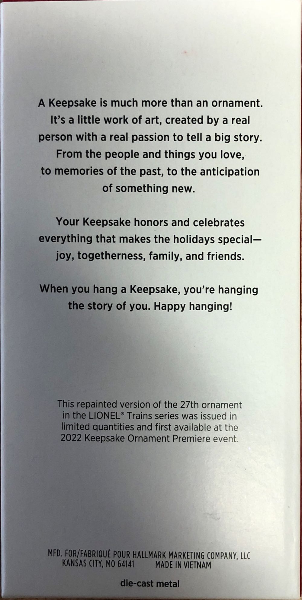 Great Northern EP-5 - Trains (Lionel Trains) ornament collectible [Barcode 763795739974] - Main Image 2