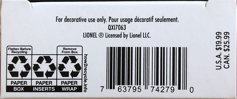 Lionel Missile Car - Lionel Train Series (Trains) ornament collectible [Barcode 763795742790] - Main Image 4