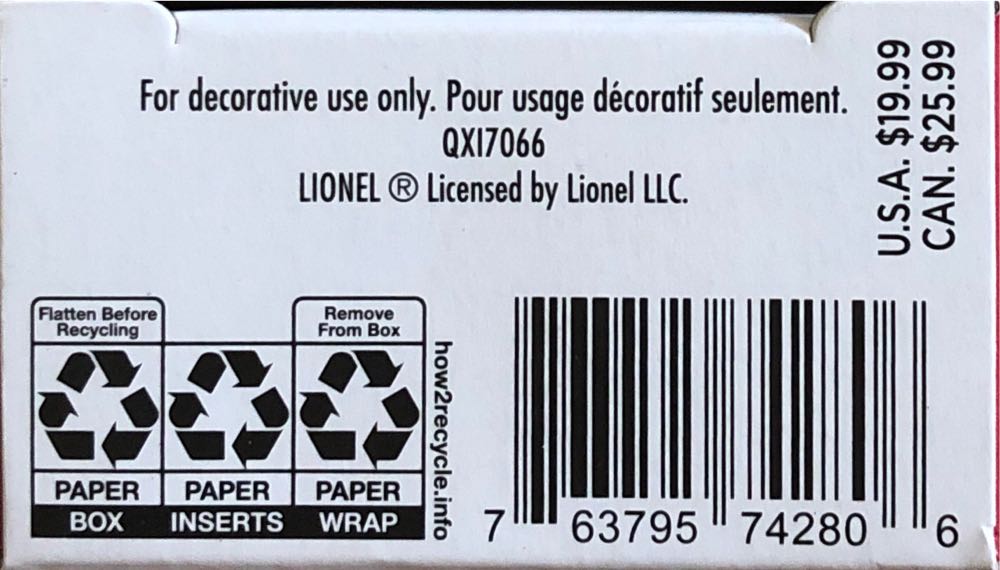 Lionel 6357 Caboose - Lionel Train Series (Trains) ornament collectible [Barcode 763795742806] - Main Image 4