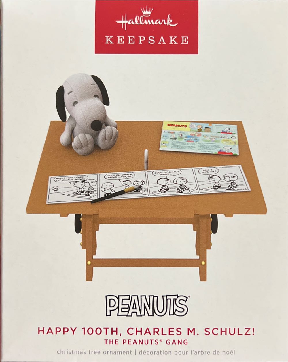 Happy 100th Charles M. Schultz - The Peanuts Gang (The Peanuts Gang) ornament collectible [Barcode 763795768073] - Main Image 2
