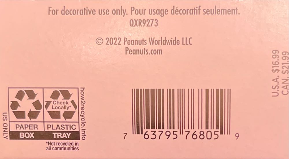 Peanuts Spotlight On Snoopy #25 Jazzy, Snazzy Friends - Spotlight On Snoopy (Peanuts) ornament collectible [Barcode 763795768059] - Main Image 3