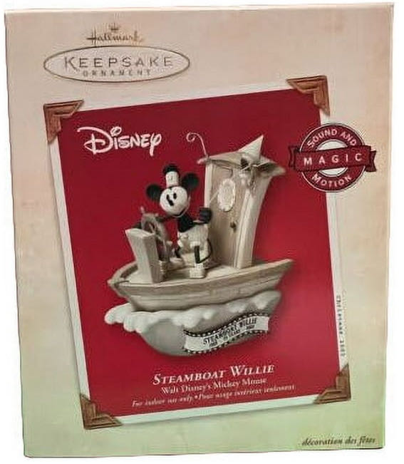 Disney: Steamboat Willie (1928-2003) 2003 - Disney Steamboat Willie (Keepsake Collector’s Club) ornament collectible - Main Image 2