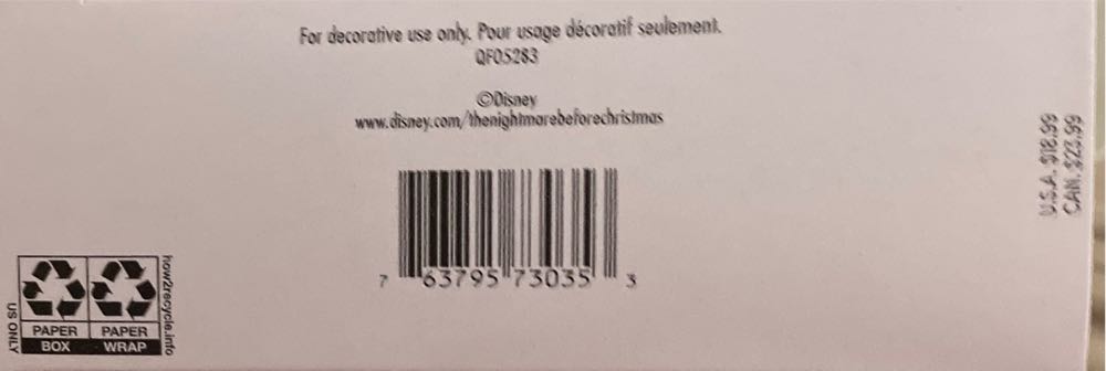 The Pumpkin King - The Nightmare Before Christmas (Disney) ornament collectible [Barcode 763795730353] - Main Image 4