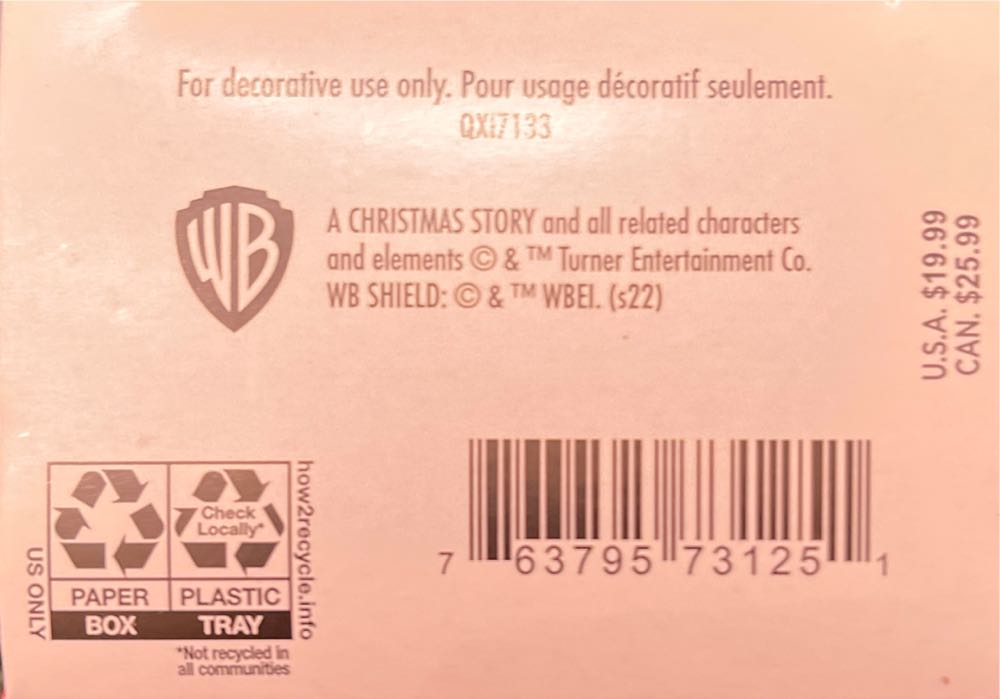 A- Christmas  Story Teacher Gift - Movies (Christmas Story) ornament collectible [Barcode 763795731251] - Main Image 3