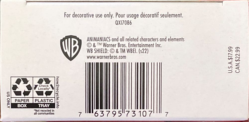 Pinky And The Brain - Animaniacs (Looney Tunes) ornament collectible [Barcode 763795731077] - Main Image 4