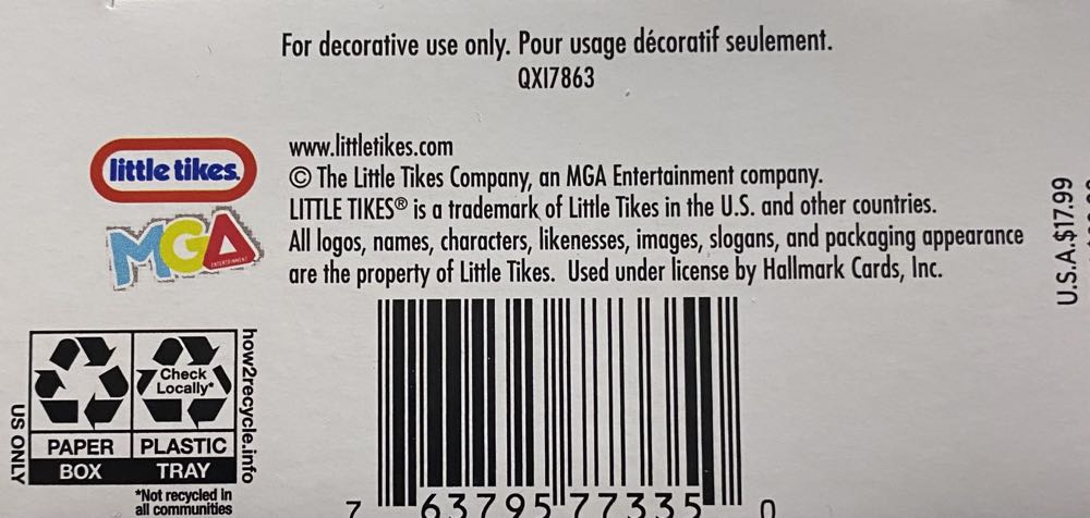 Cozy Coupe - Little Tikes (Cozy Coupe) ornament collectible [Barcode 763795773350] - Main Image 3