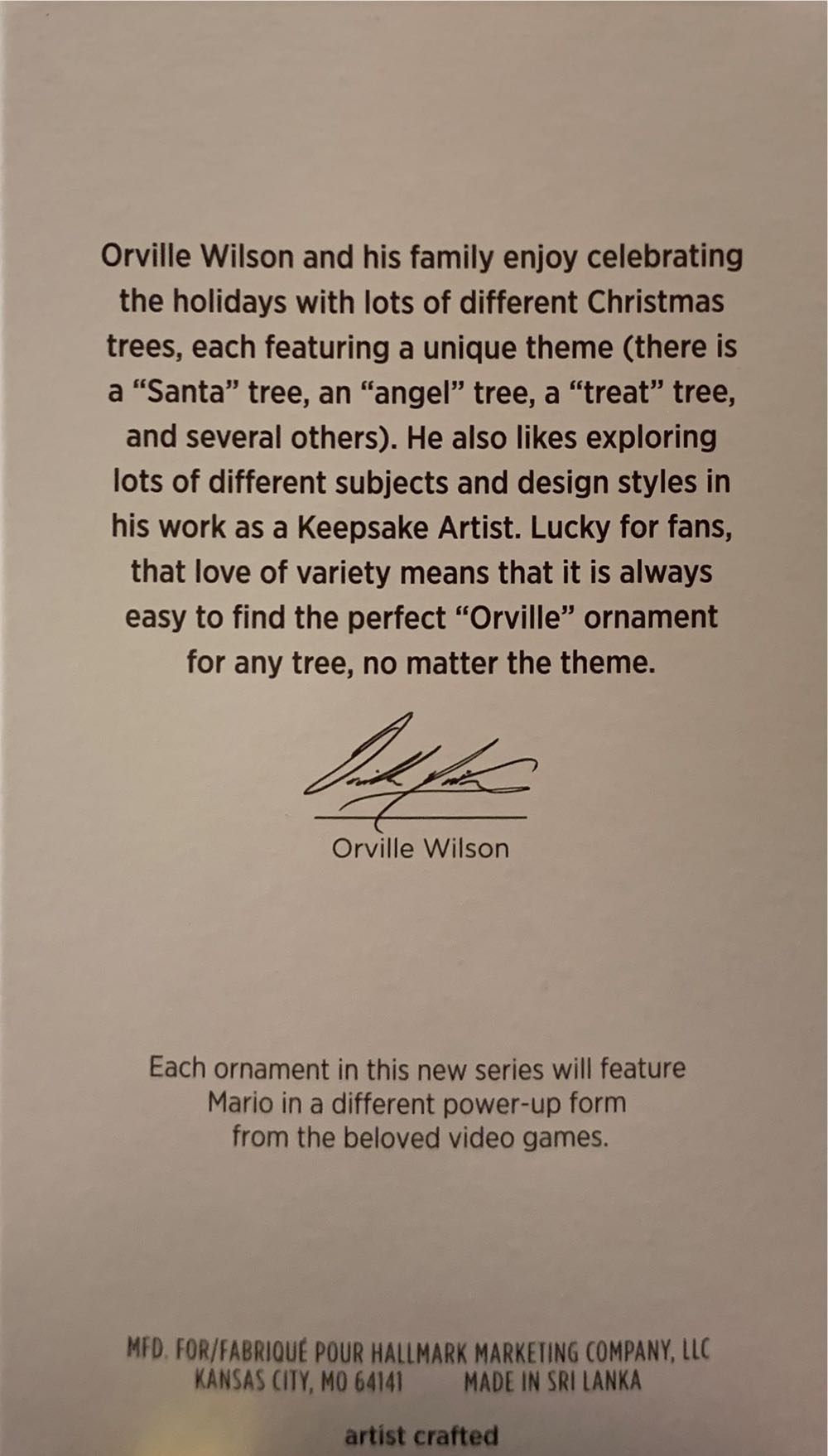 #1 Raccoon Mario - Super Mario Bros. (Nintendo) ornament collectible [Barcode 763795764846] - Main Image 2