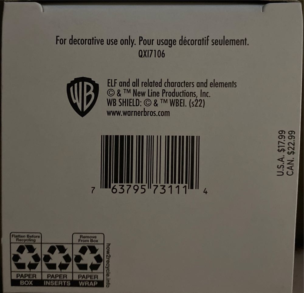 Papa Elf And Buddy - Elf (Movie) ornament collectible [Barcode 763795731114] - Main Image 4