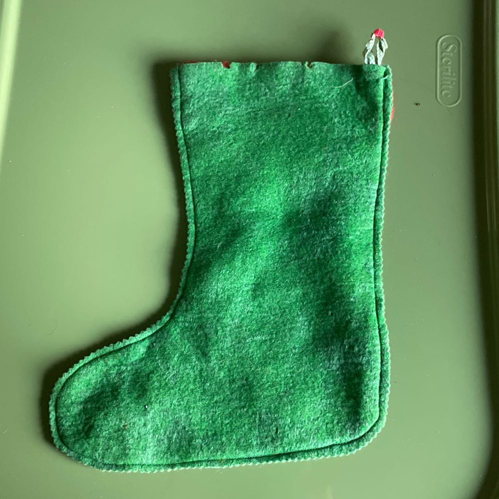 Stocking - Felt - Cat With Santa Hat - Cat (Stocking) ornament collectible - Main Image 2