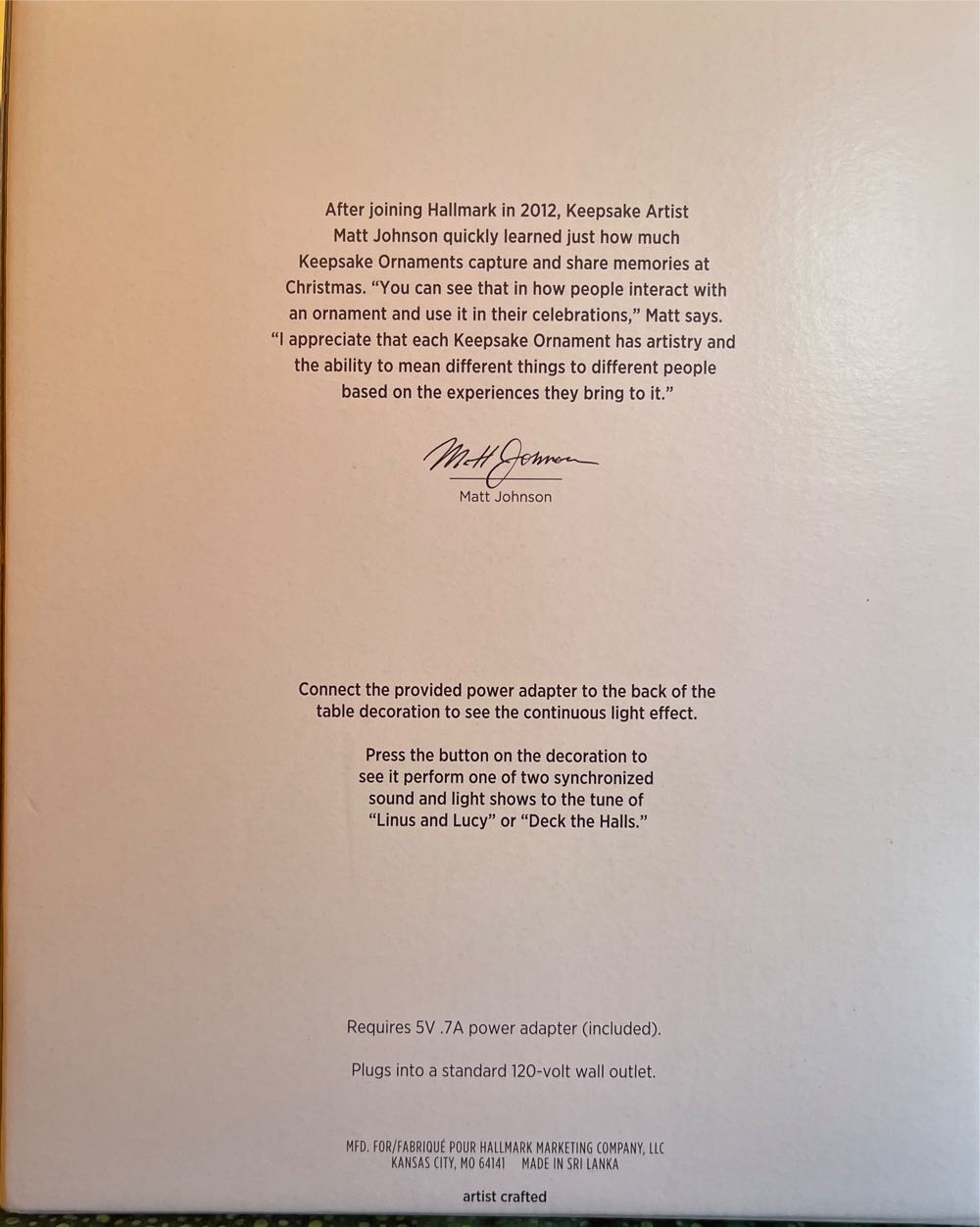 The Merriest House In Town - Peanuts (Magic Light & Sound) ornament collectible [Barcode 763795758968] - Main Image 2