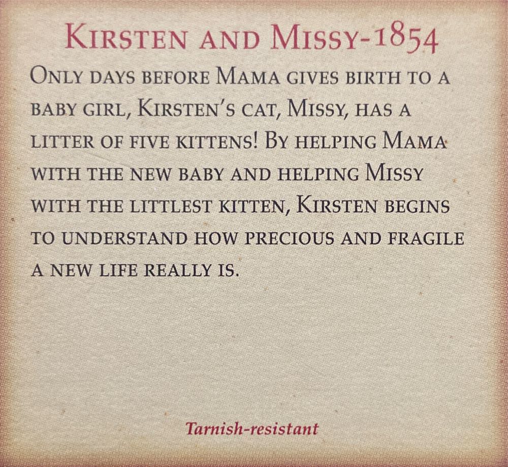 An American Girl Kirsten’s Favorite Animal Missy 1854 - Hallmark American Girl Charm ornament collectible - Main Image 2