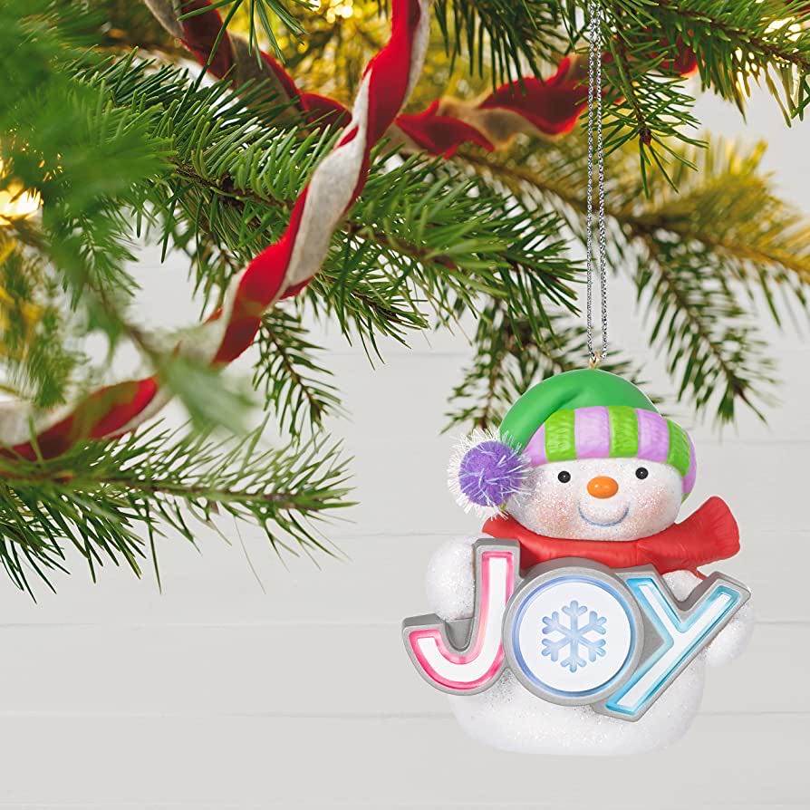 Shimmering Joy - Magic Cord (Snowman) ornament collectible [Barcode 763795764907] - Main Image 3