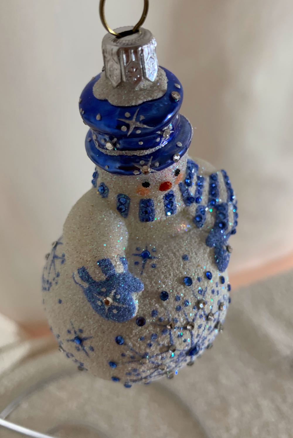 Under Construction, Light Blue - General Line (Snowman) ornament collectible - Main Image 2