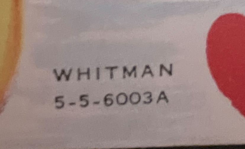 Whitman - Valentine - Flat - Honeybees On Flower - 5-5-6003A - Flat (Valentine) ornament collectible - Main Image 3