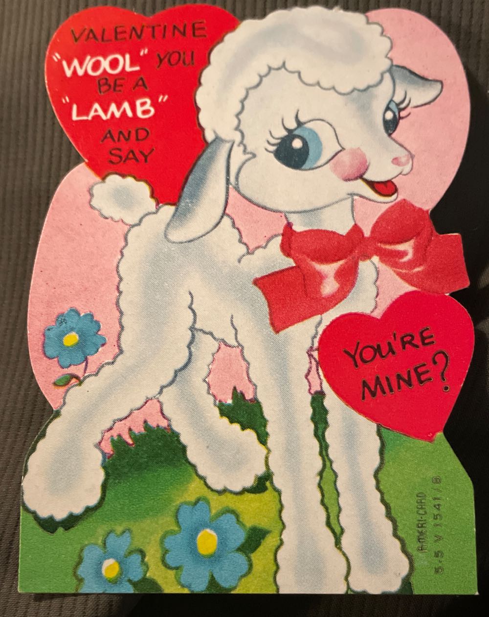 A-Meri-Card - Valentine - Lamb - 5-5 V 1541/8 - Flat (Valentine) ornament collectible - Main Image 1