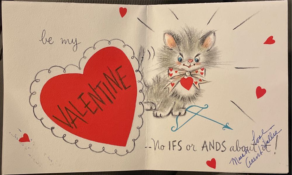 Hallmark - Valentine - French Fold - Kitten - 10V 104-2 - French Fold (Valentine) ornament collectible - Main Image 2