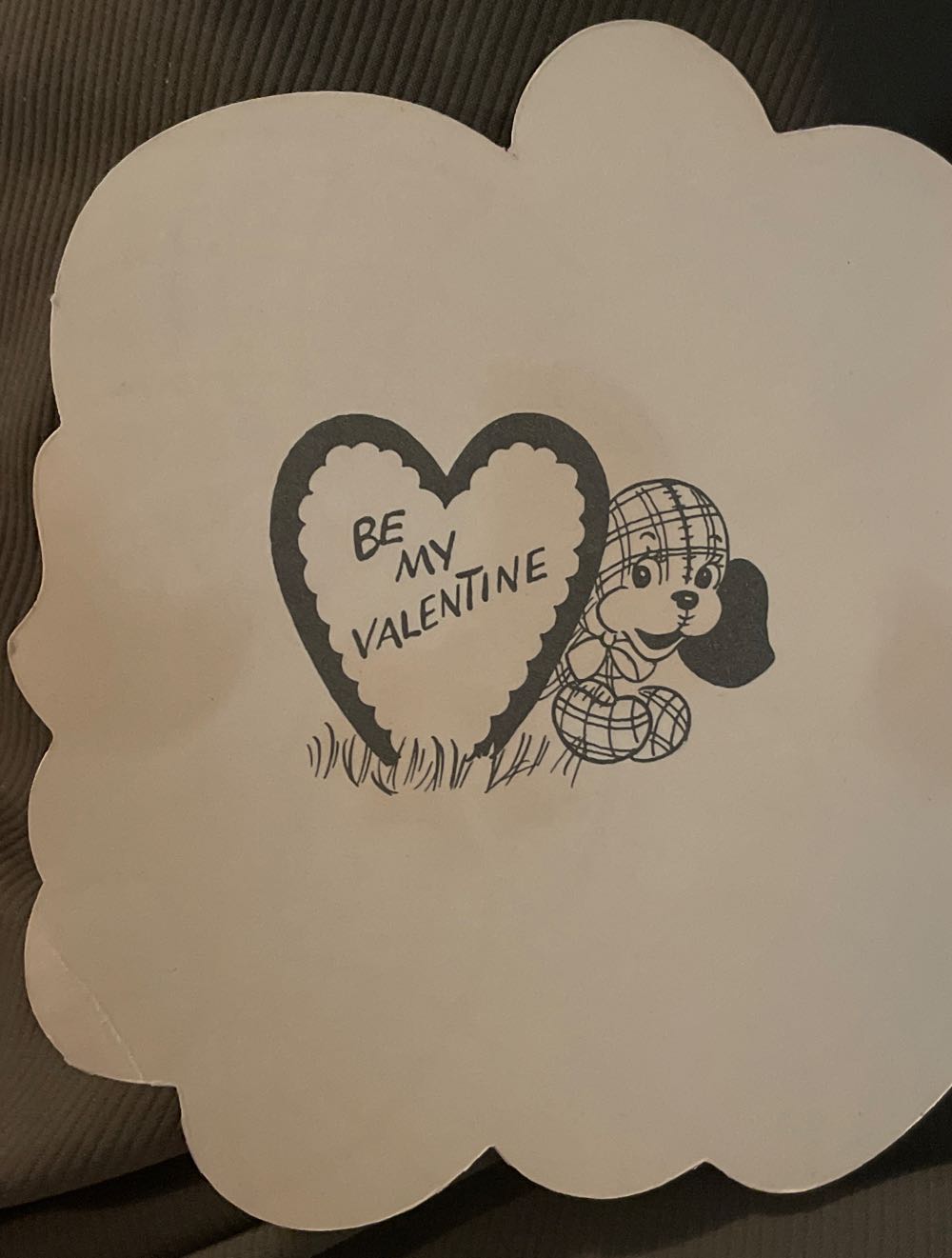 A-Meri-Card - Valentine - Gingham Dog - Bi-Fold (Valentine) ornament collectible - Main Image 2