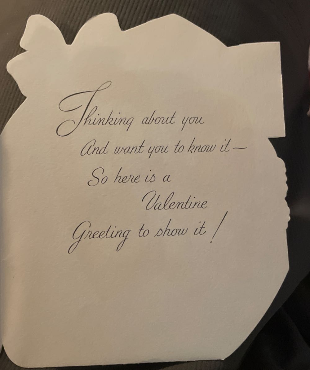 DA - Valentine - French Fold - Flowers In Heart Box - French Fold (Valentine) ornament collectible - Main Image 3