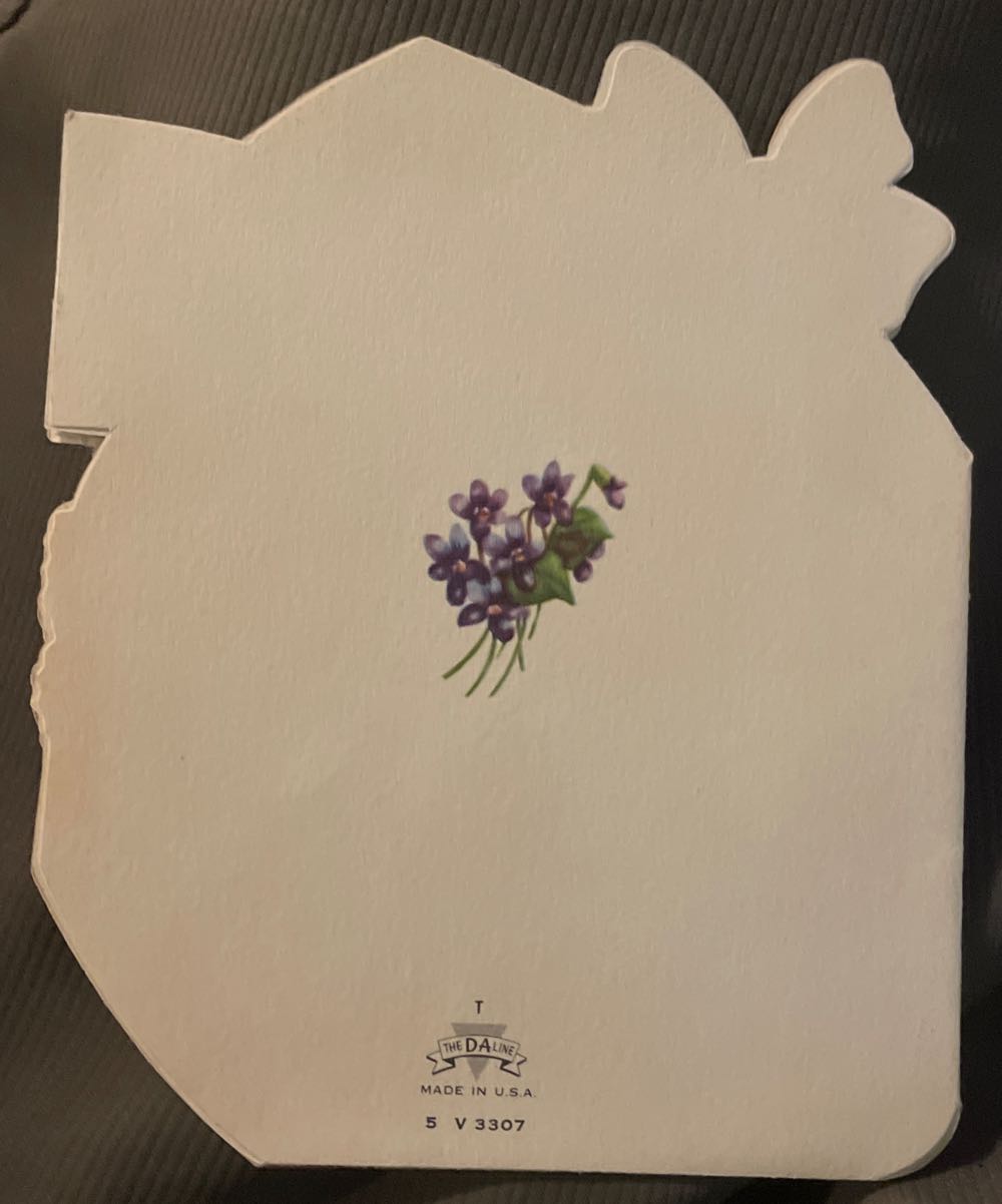 DA - Valentine - French Fold - Flowers In Heart Box - French Fold (Valentine) ornament collectible - Main Image 4