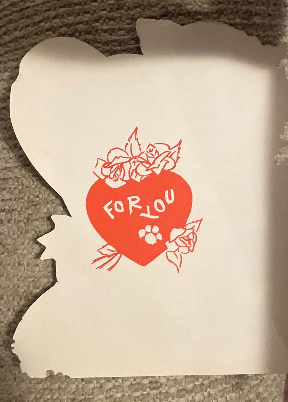 Canada - Valentine - Single Fold - Kitten In Dress, Holding Flower Basket - Single Fold (Valentine) ornament collectible - Main Image 2