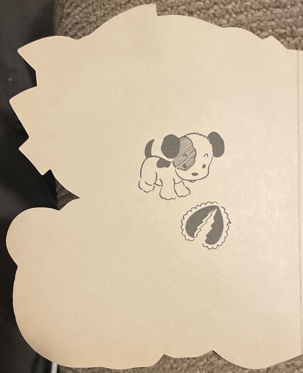 A-Meri-Card - Valentine - Puppy With Valentine - Single Fold (Valentine) ornament collectible - Main Image 2