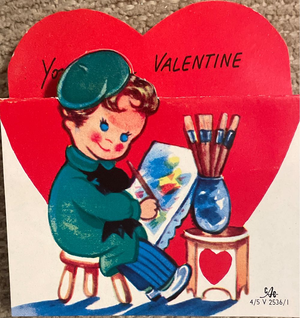 CAC - Valentine - Fold Out - Artist Painting - Fold Out (Valentine) ornament collectible - Main Image 1