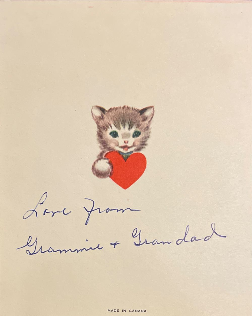 Canada - Valentine - French Fold - Kitten In Envelope - French Fold (Valentine) ornament collectible - Main Image 3