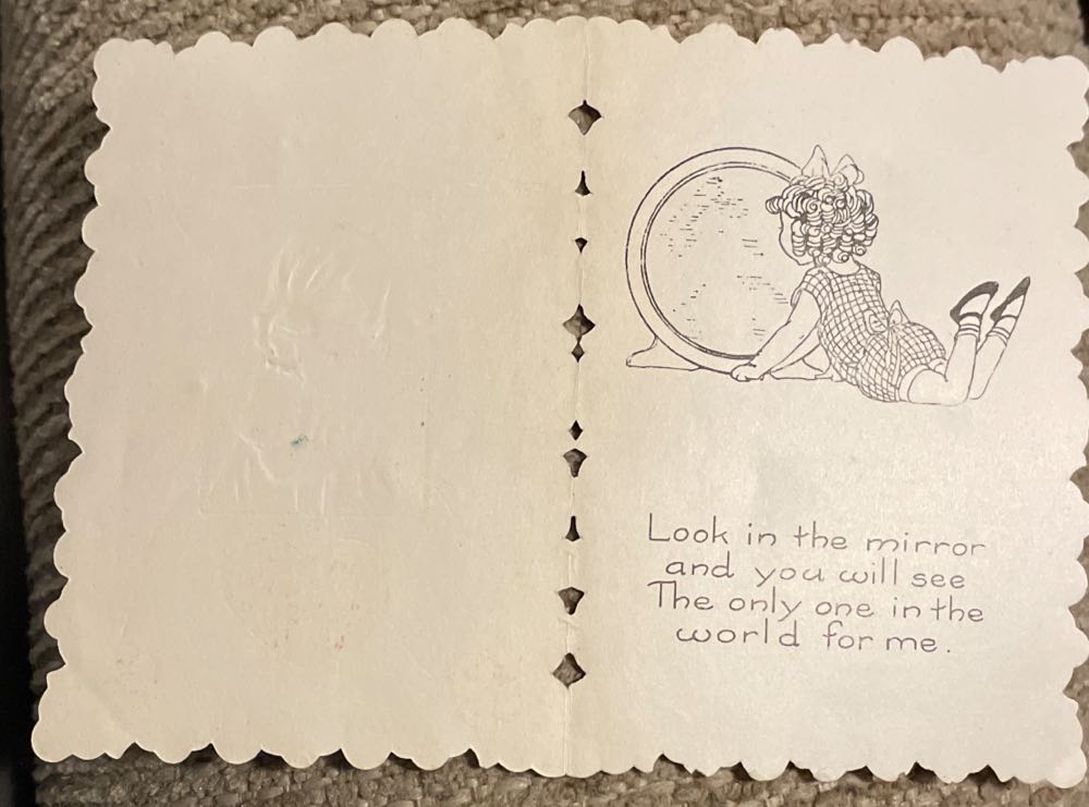 Whitney - Valentine - Single Fold - Girl Holding Baby - Single Fold (Valentine) ornament collectible - Main Image 2