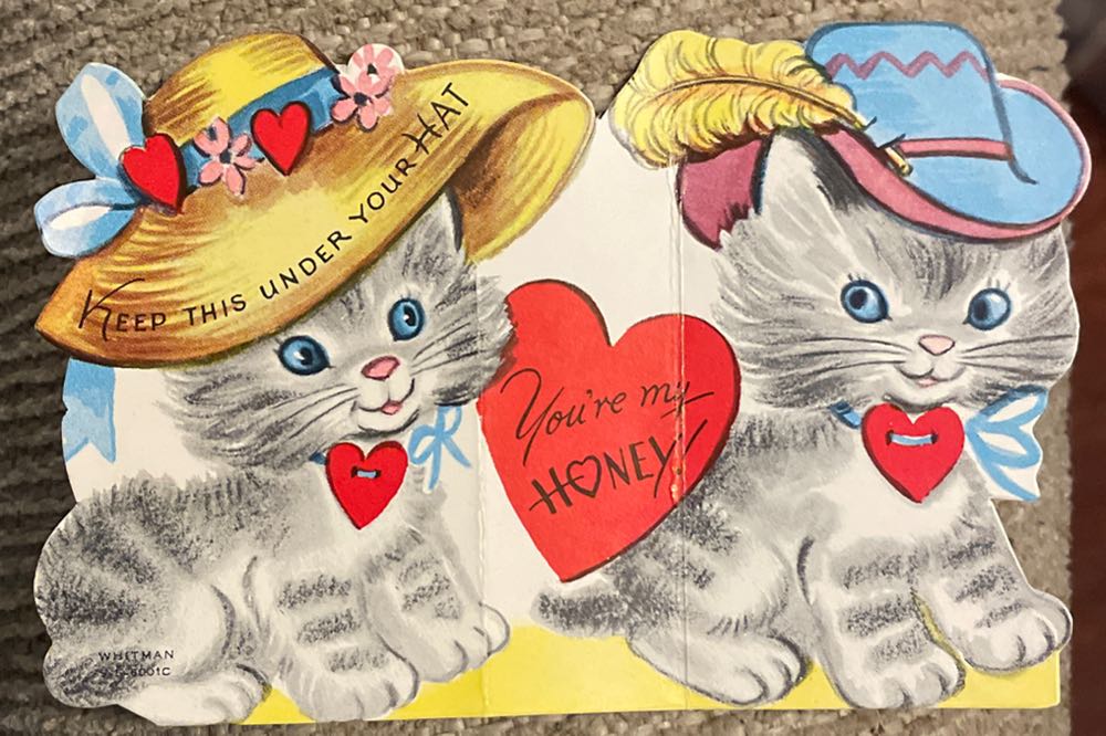 Whitman - Valentine - Fold Out - Kittens With Heart - Fold Out (Valentine) ornament collectible - Main Image 1