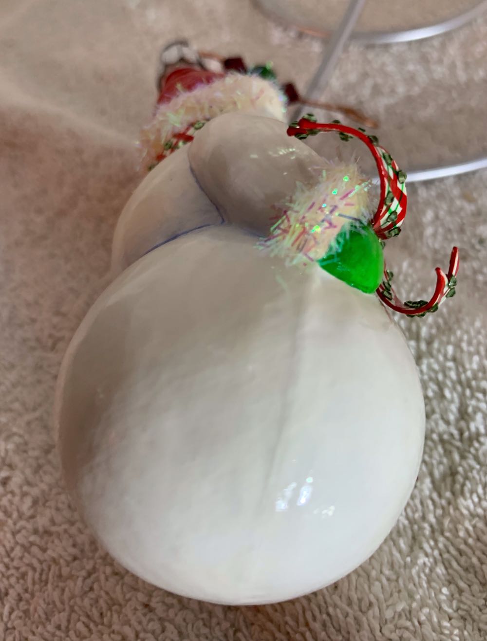 Pour Henri, Plaid & Holly & Red & Green - General Line (Snowman) ornament collectible - Main Image 4