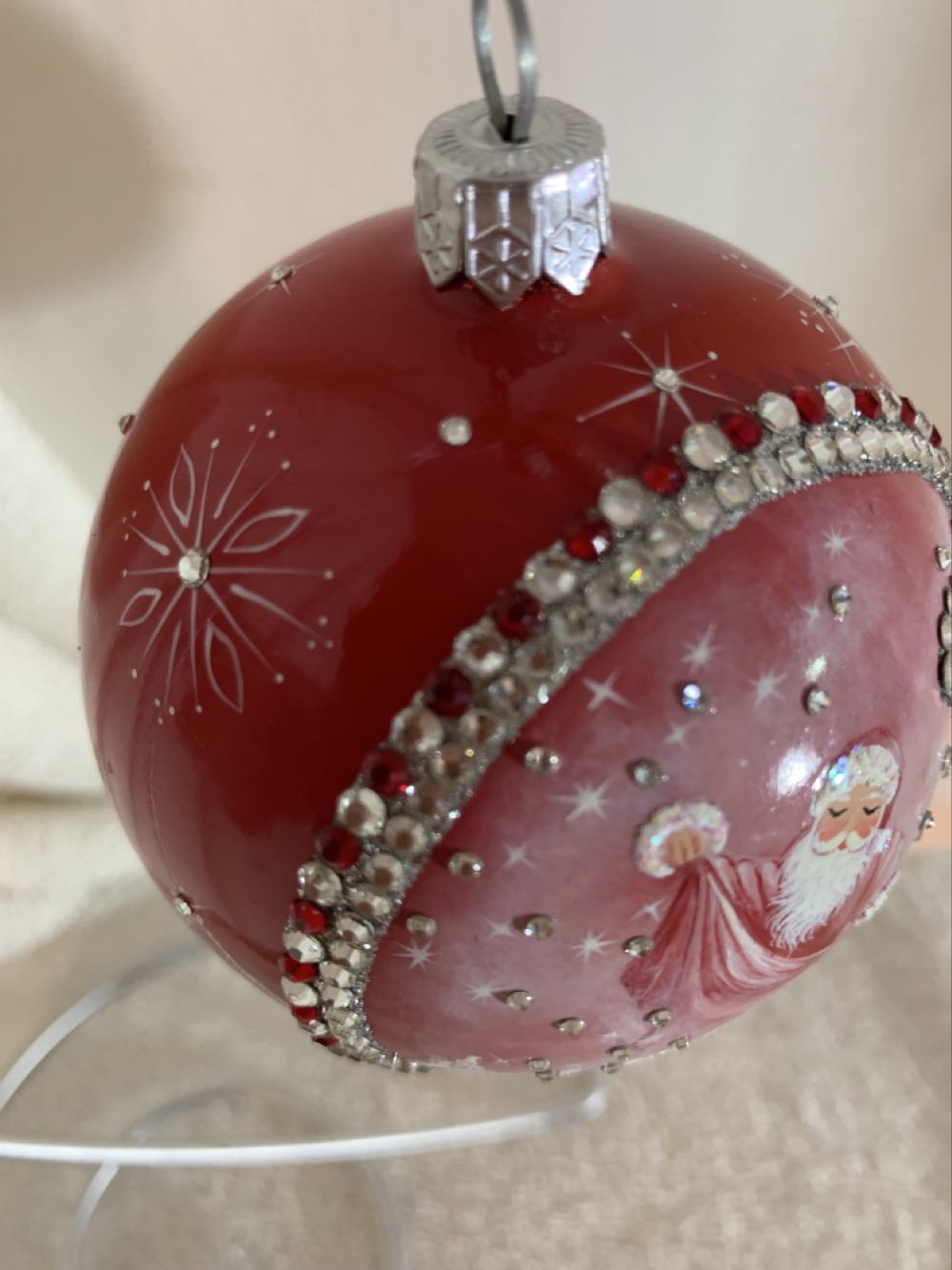 Grande Orb, Midnight, Red - Other Exclusive (Santa) ornament collectible - Main Image 2