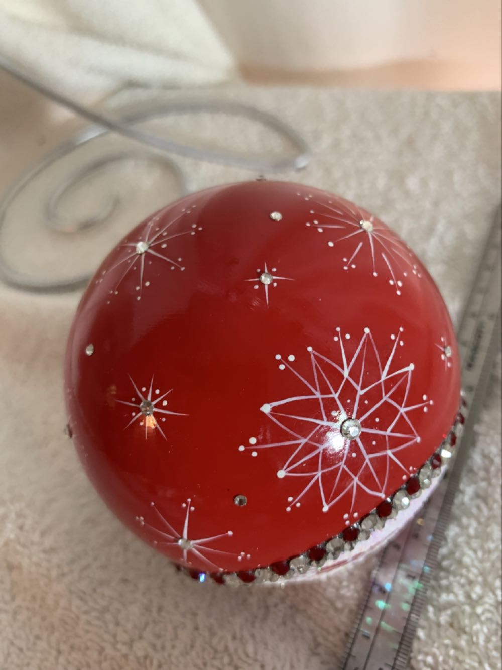 Grande Orb, Midnight, Red - Other Exclusive (Santa) ornament collectible - Main Image 4