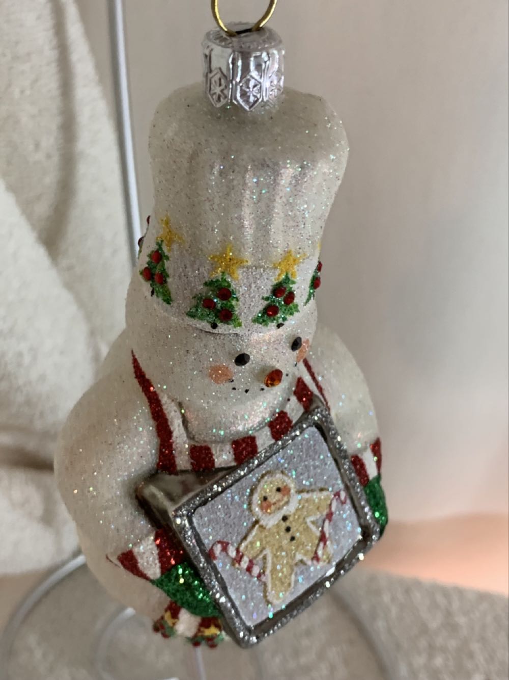 Gourmet Snowman, Striped - General Line (Snowman) ornament collectible - Main Image 2