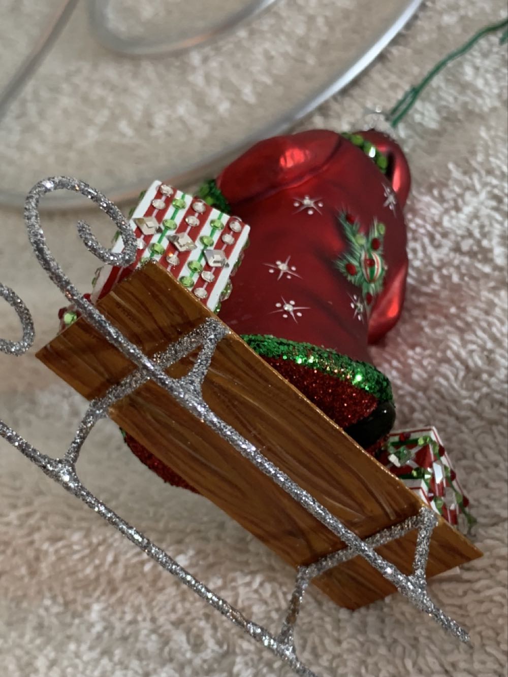 Tender Balance, Red & Pine Bough - Other Exclusive (Santa) ornament collectible - Main Image 4